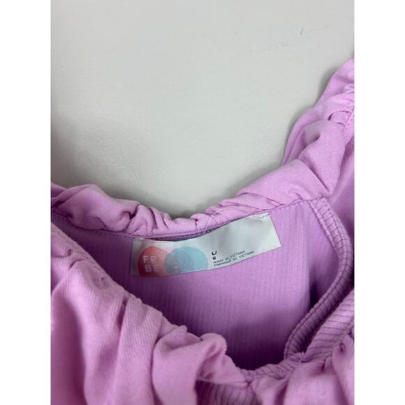 Free People Beach NWT Talia Mini Dress Purple Sz Large - Picture 4 of 7